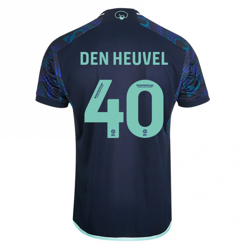 Hombre Fútbol Camiseta Dani Van Den Heuvel #40 Azul 2ª Equipación 2023/24