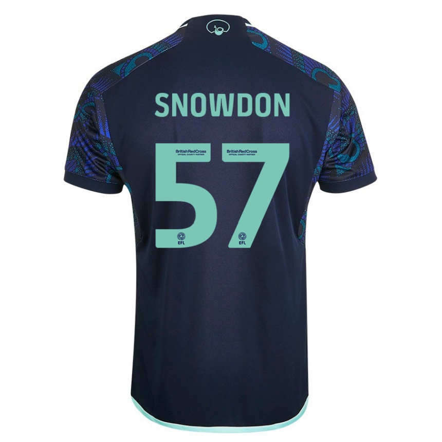 Hombre Fútbol Camiseta Joe Snowdon #57 Azul 2ª Equipación 2023/24