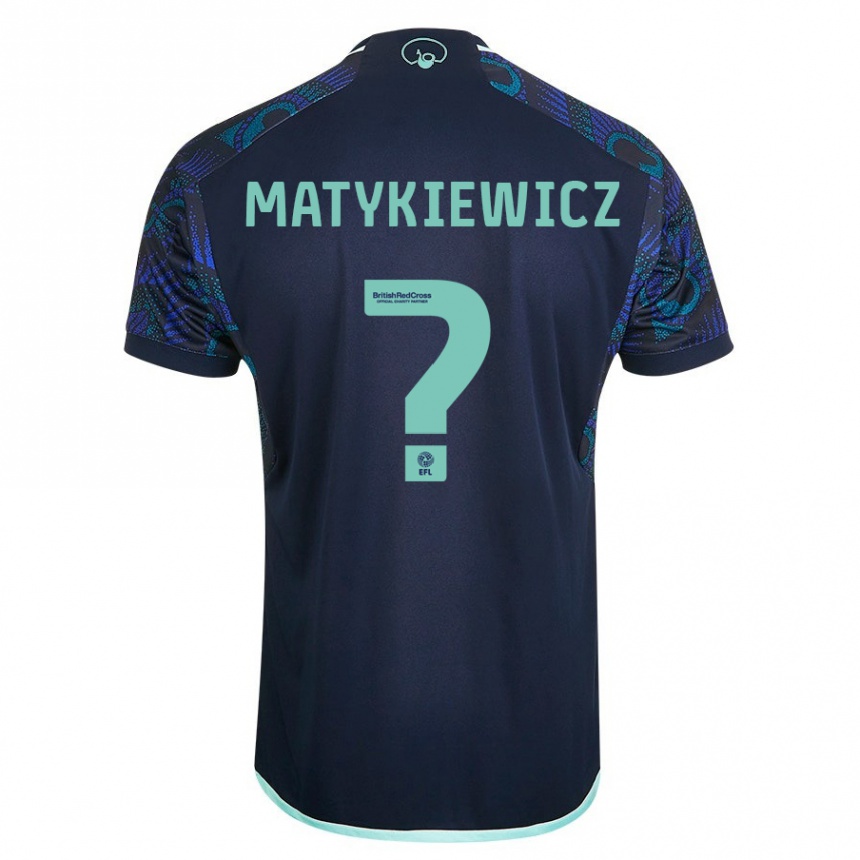 Hombre Fútbol Camiseta Luke Matykiewicz #0 Azul 2ª Equipación 2023/24