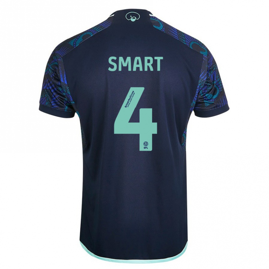 Hombre Fútbol Camiseta Olivia Smart #4 Azul 2ª Equipación 2023/24