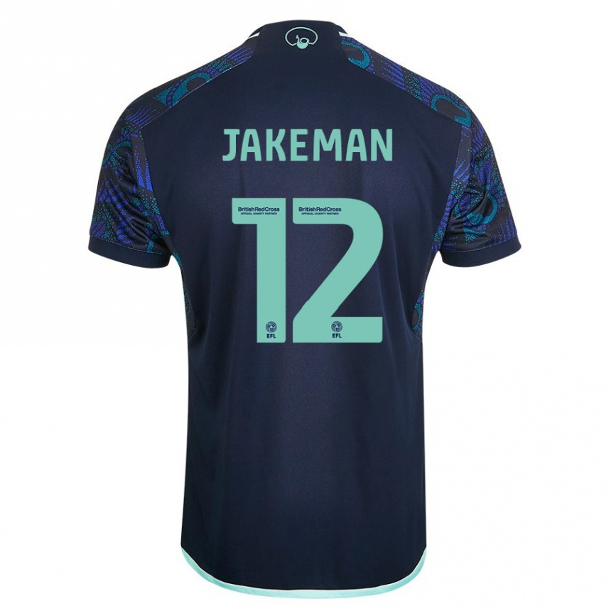 Hombre Fútbol Camiseta Harriet Jakeman #12 Azul 2ª Equipación 2023/24