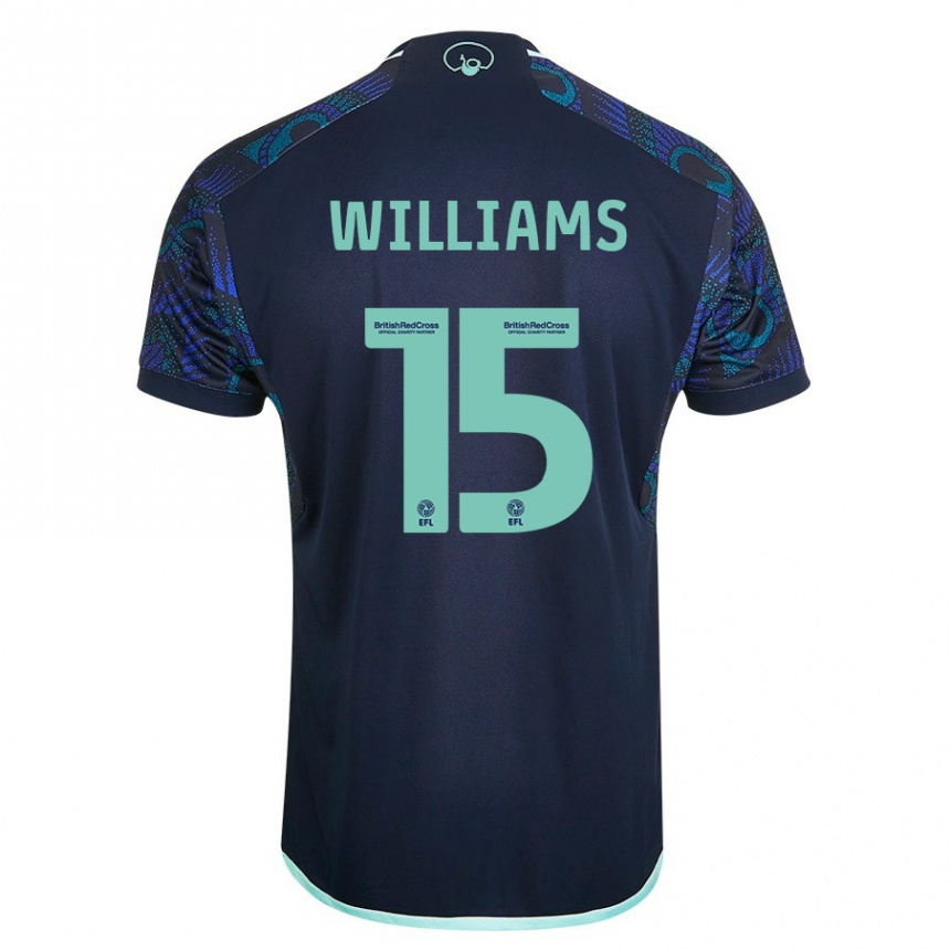 Hombre Fútbol Camiseta Paige Williams #15 Azul 2ª Equipación 2023/24