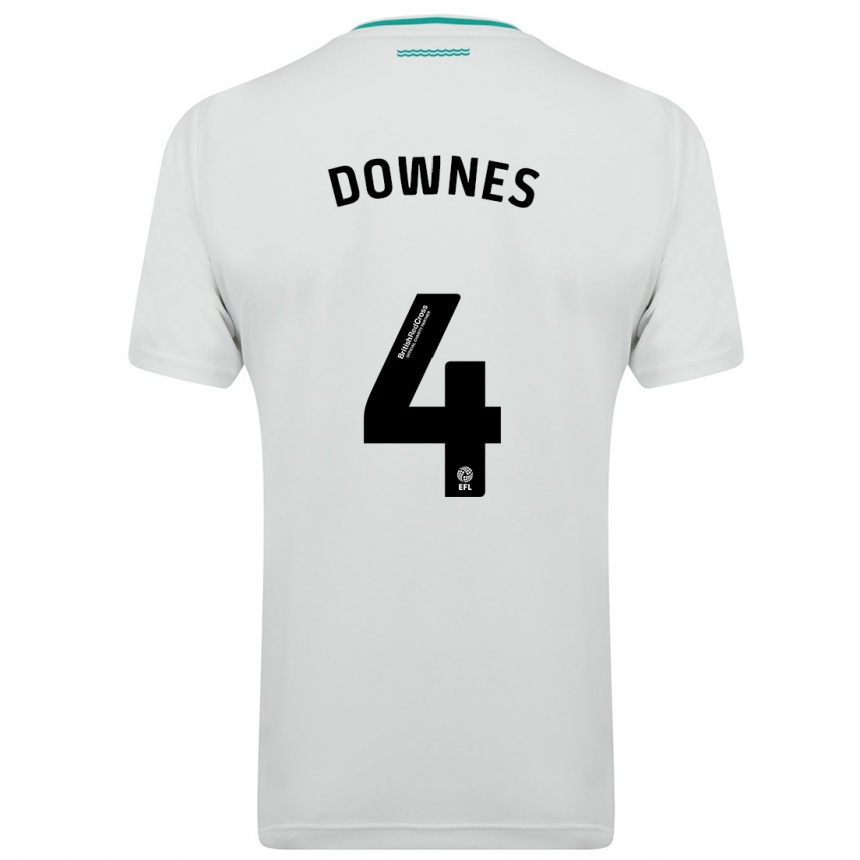 Hombre Fútbol Camiseta Flynn Downes #4 Blanco 2ª Equipación 2023/24