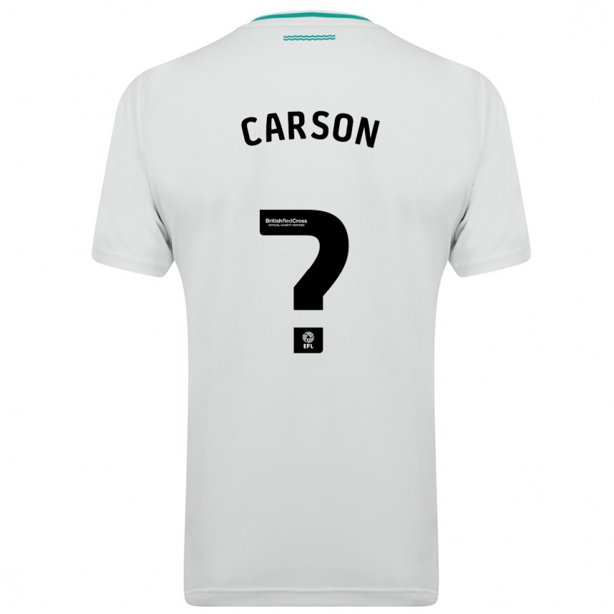 Hombre Fútbol Camiseta Matty Carson #0 Blanco 2ª Equipación 2023/24