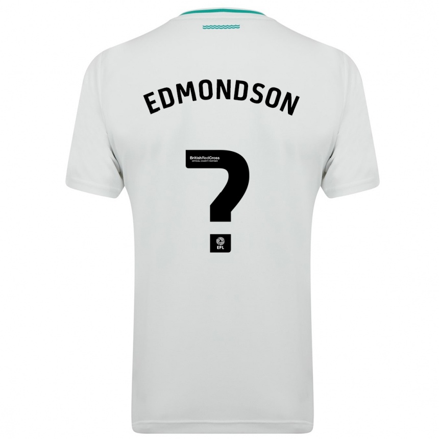 Hombre Fútbol Camiseta Tyler Edmondson #0 Blanco 2ª Equipación 2023/24