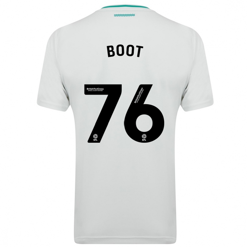 Hombre Fútbol Camiseta Nathanael Boot #76 Blanco 2ª Equipación 2023/24