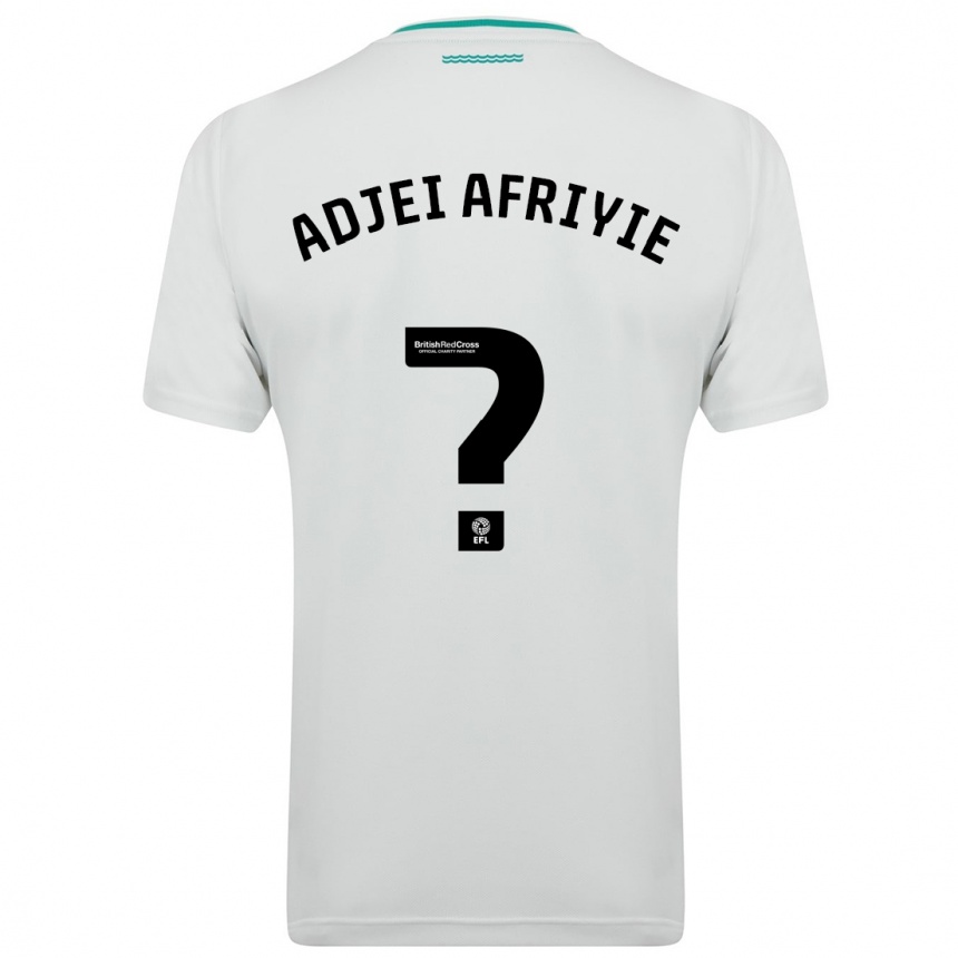 Hombre Fútbol Camiseta Hansel Adjei-Afriyie #0 Blanco 2ª Equipación 2023/24