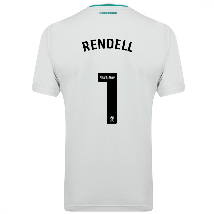 Hombre Fútbol Camiseta Kayla Rendell #1 Blanco 2ª Equipación 2023/24