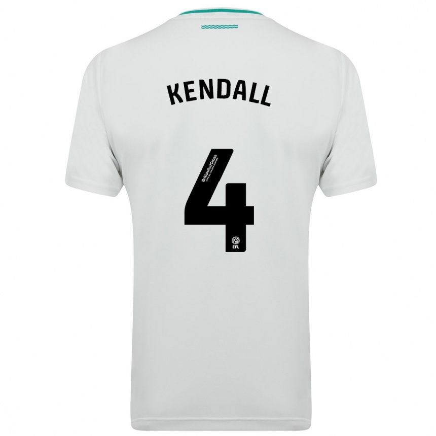 Hombre Fútbol Camiseta Lucia Kendall #4 Blanco 2ª Equipación 2023/24