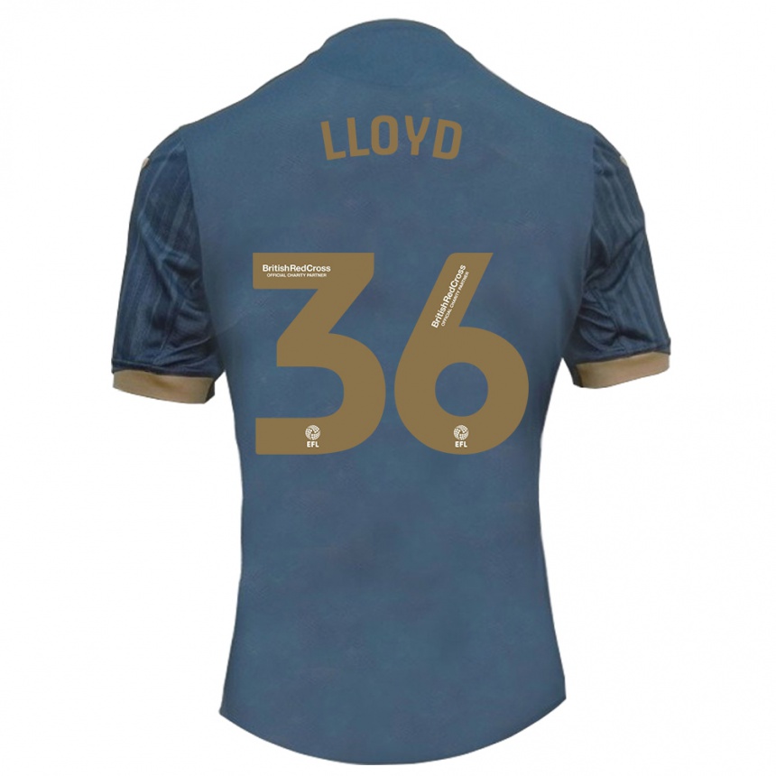 Hombre Fútbol Camiseta Ben Lloyd #36 Verde Azulado Oscuro 2ª Equipación 2023/24