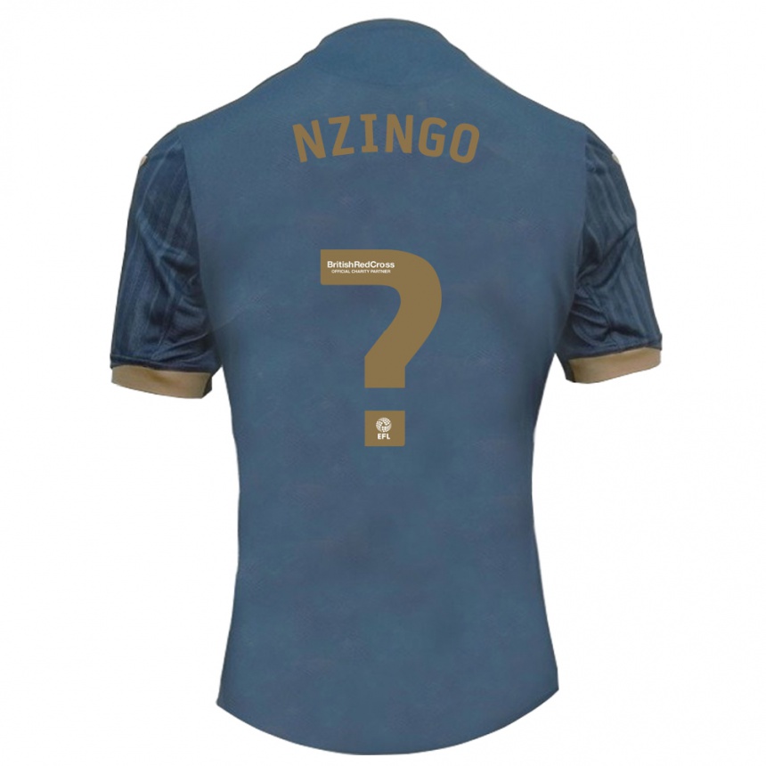 Hombre Fútbol Camiseta Glory Nzingo #0 Verde Azulado Oscuro 2ª Equipación 2023/24