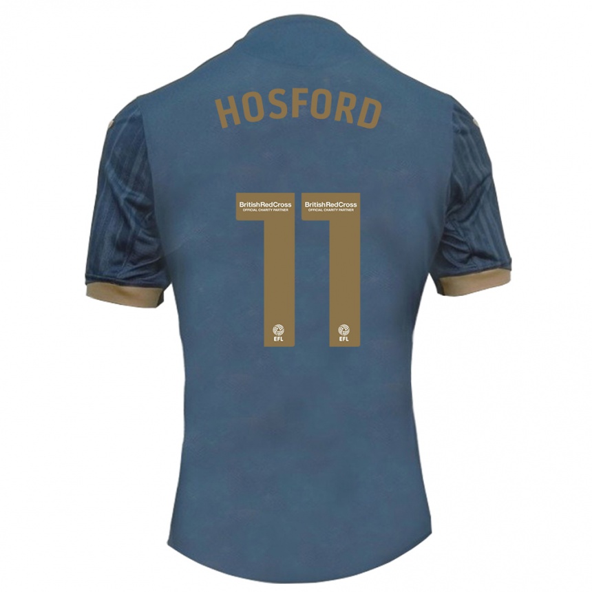 Hombre Fútbol Camiseta Katy Hosford #11 Verde Azulado Oscuro 2ª Equipación 2023/24