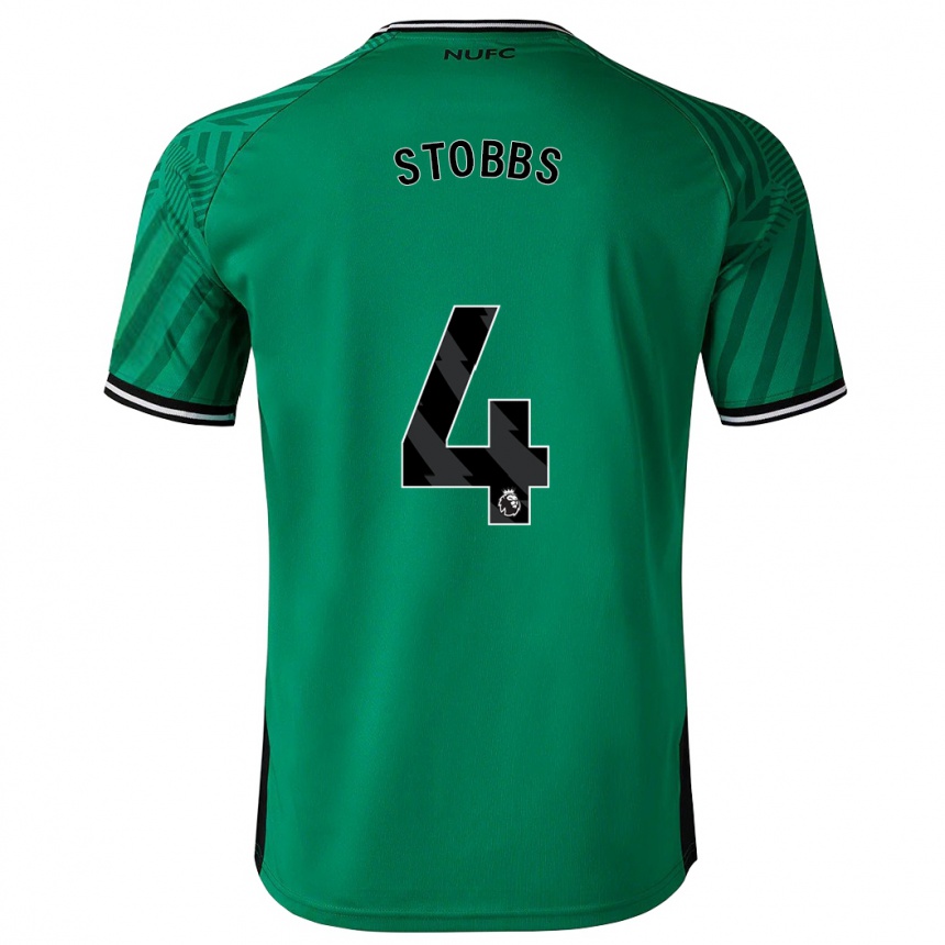 Hombre Fútbol Camiseta Amber-Keegan Stobbs #4 Verde 2ª Equipación 2023/24