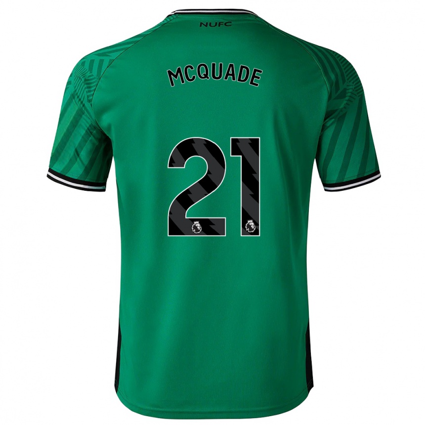 Hombre Fútbol Camiseta Jasmine Mcquade #21 Verde 2ª Equipación 2023/24