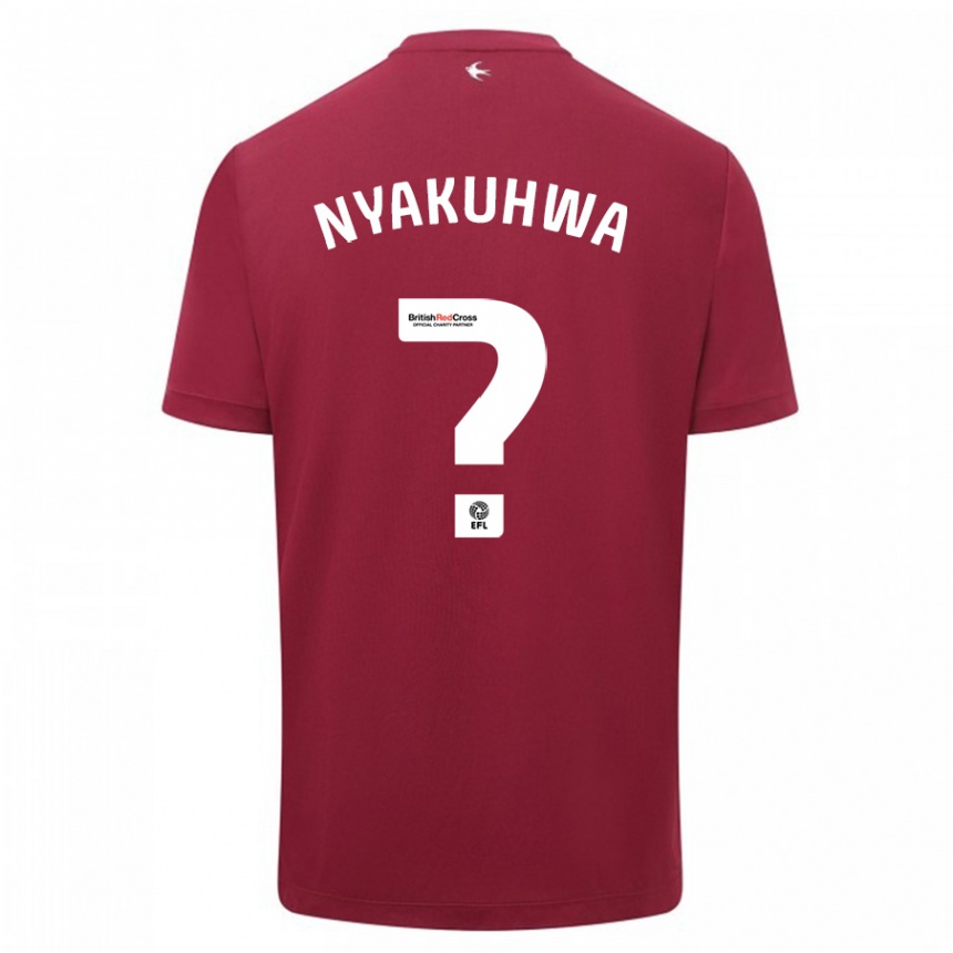 Hombre Fútbol Camiseta Tanatswa Nyakuhwa #0 Rojo 2ª Equipación 2023/24
