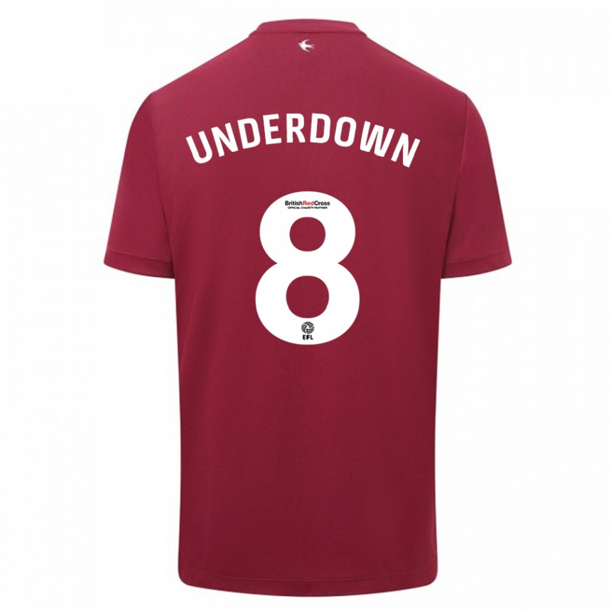 Hombre Fútbol Camiseta Kanisha Underdown #8 Rojo 2ª Equipación 2023/24