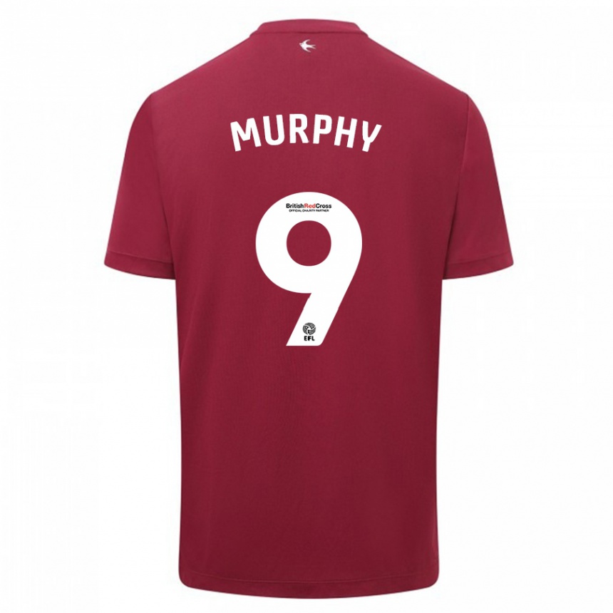 Hombre Fútbol Camiseta Alana Murphy #9 Rojo 2ª Equipación 2023/24