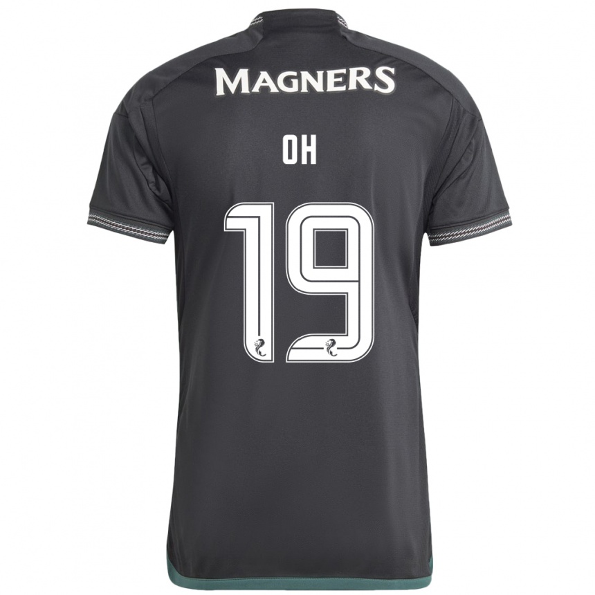 Hombre Fútbol Camiseta Hyeon-Gyu Oh #19 Negro 2ª Equipación 2023/24