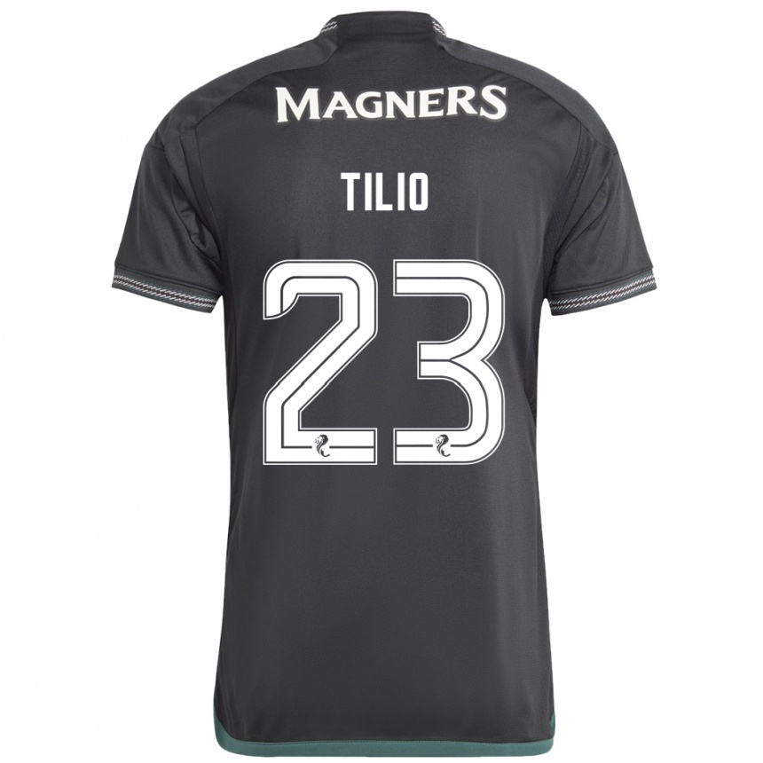 Hombre Fútbol Camiseta Marco Tilio #23 Negro 2ª Equipación 2023/24