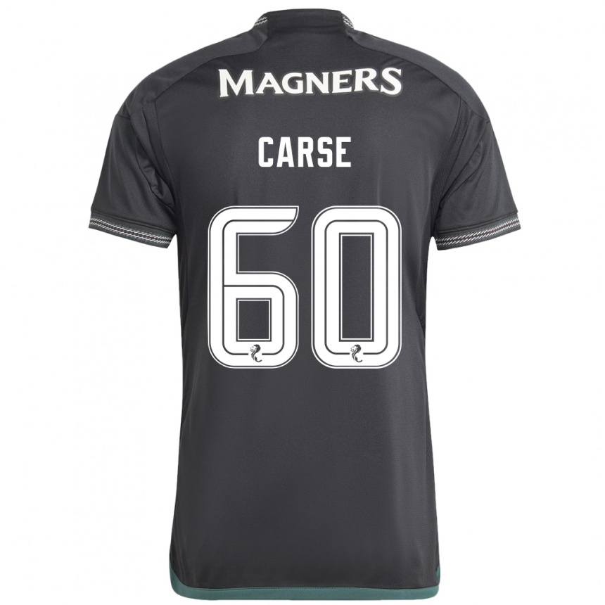 Hombre Fútbol Camiseta Mackenzie Carse #60 Negro 2ª Equipación 2023/24
