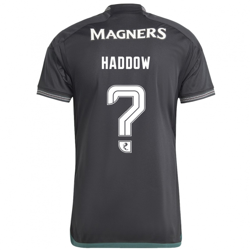 Hombre Fútbol Camiseta Aiden Haddow #0 Negro 2ª Equipación 2023/24