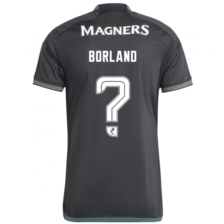 Hombre Fútbol Camiseta Hayden Borland #0 Negro 2ª Equipación 2023/24