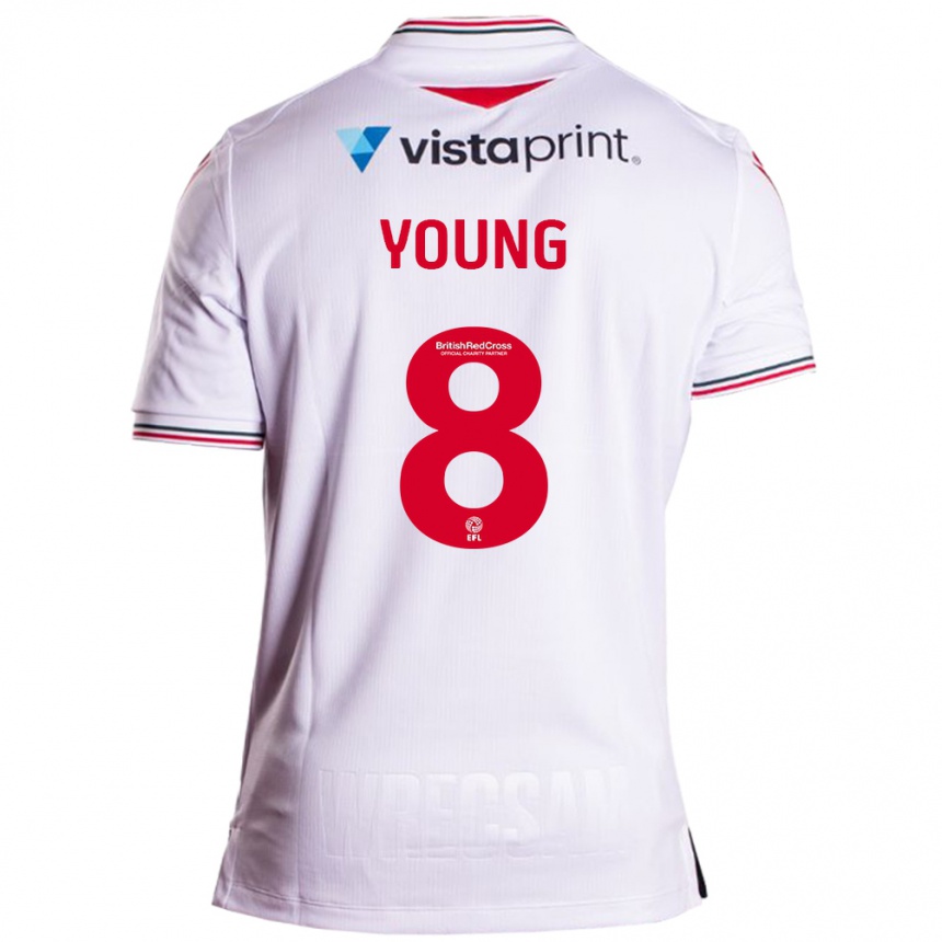 Hombre Fútbol Camiseta Luke Young #8 Blanco 2ª Equipación 2023/24