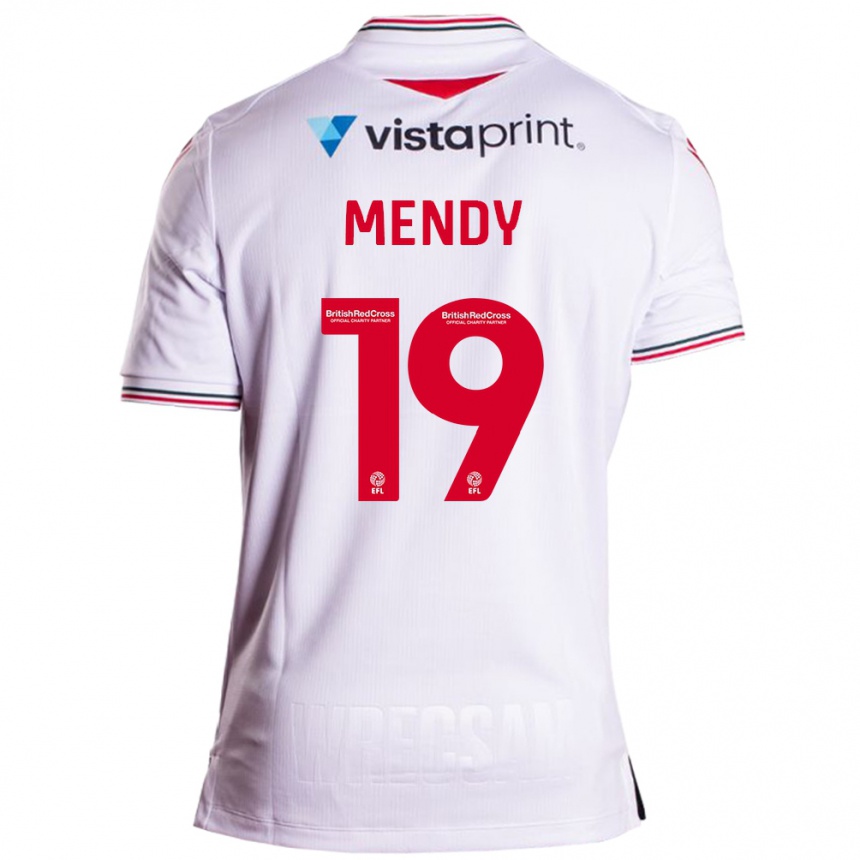 Hombre Fútbol Camiseta Jacob Mendy #19 Blanco 2ª Equipación 2023/24