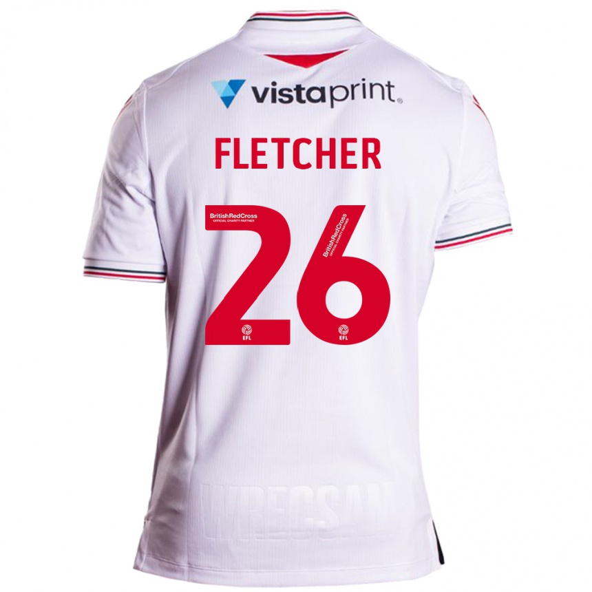 Hombre Fútbol Camiseta Steven Fletcher #26 Blanco 2ª Equipación 2023/24