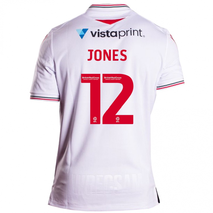 Hombre Fútbol Camiseta Carra Jones #12 Blanco 2ª Equipación 2023/24