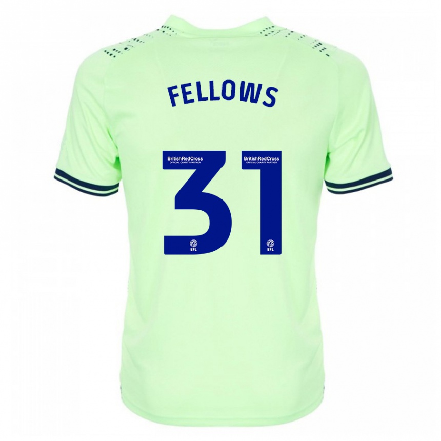 Hombre Fútbol Camiseta Tom Fellows #31 Armada 2ª Equipación 2023/24