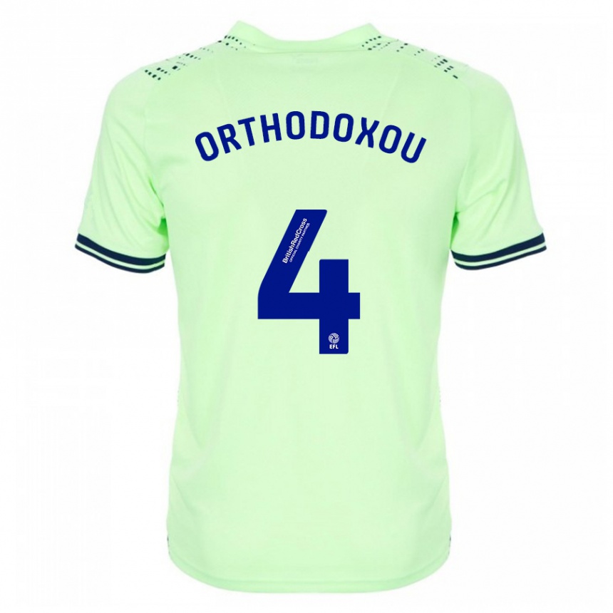 Hombre Fútbol Camiseta Francesca Orthodoxou #4 Armada 2ª Equipación 2023/24