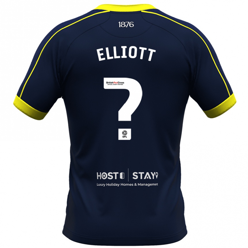 Hombre Fútbol Camiseta Felix Elliott #0 Armada 2ª Equipación 2023/24