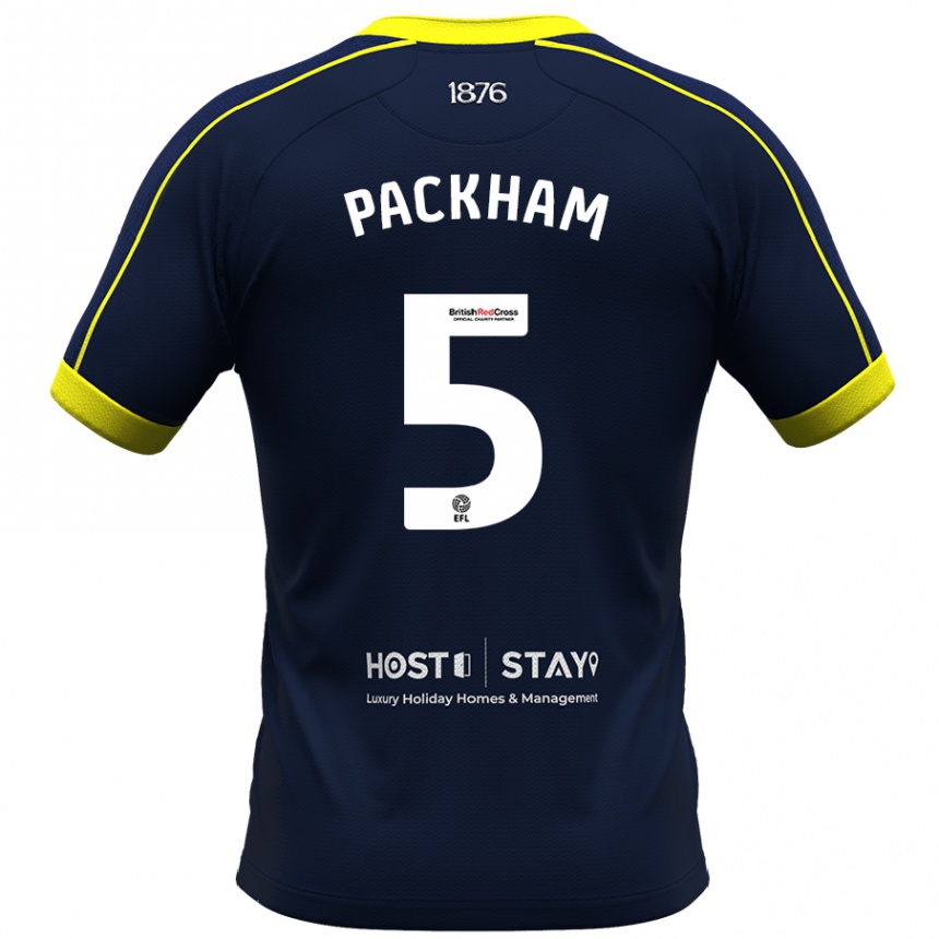 Hombre Fútbol Camiseta Ellen Packham #5 Armada 2ª Equipación 2023/24