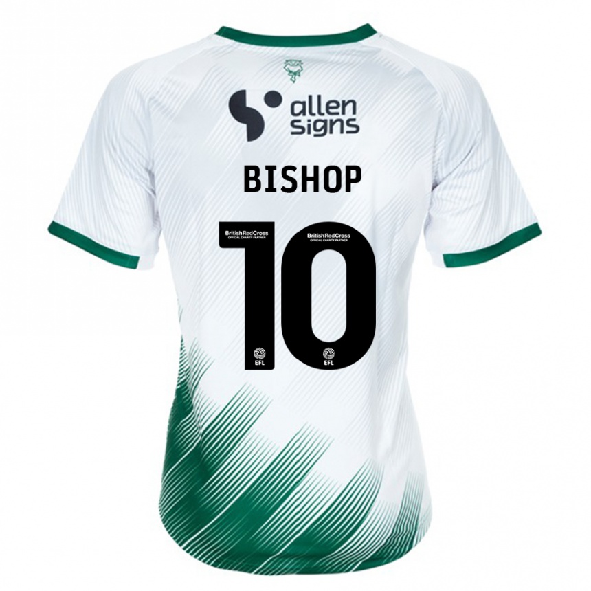 Hombre Fútbol Camiseta Teddy Bishop #10 Blanco 2ª Equipación 2023/24