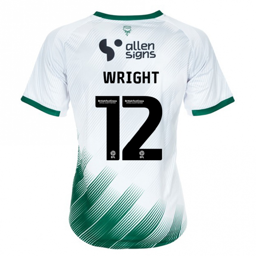 Hombre Fútbol Camiseta Jordan Wright #12 Blanco 2ª Equipación 2023/24