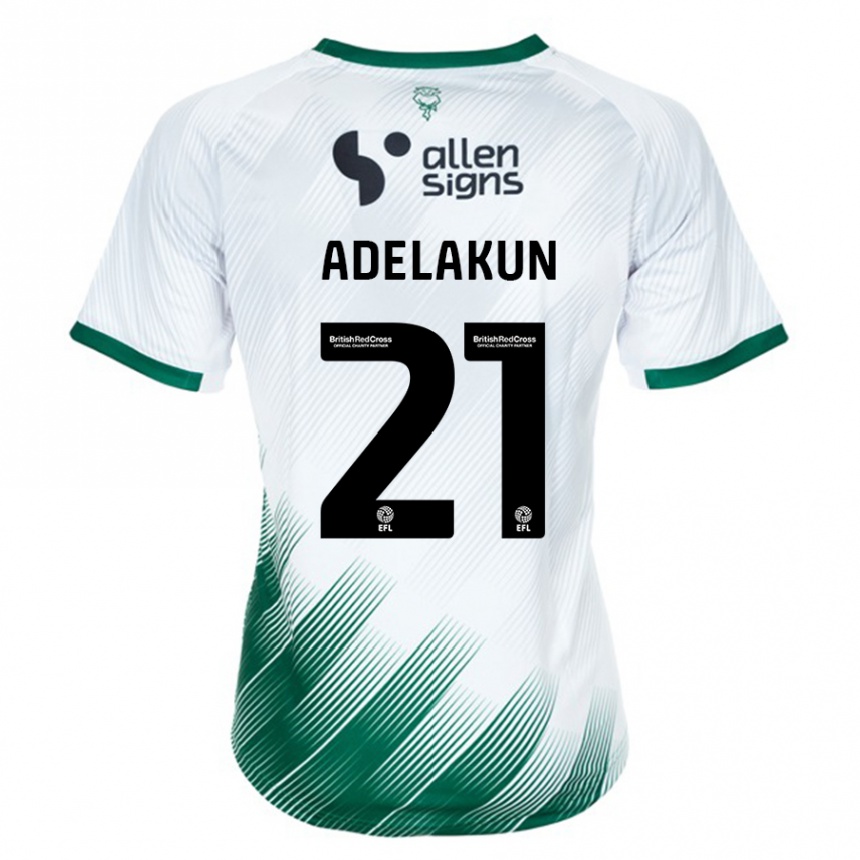 Hombre Fútbol Camiseta Hakeeb Adelakun #21 Blanco 2ª Equipación 2023/24