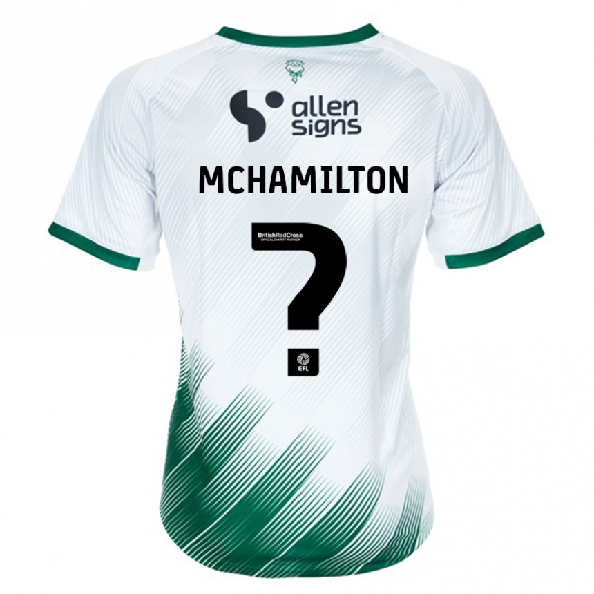 Hombre Fútbol Camiseta Toni Mchamilton #0 Blanco 2ª Equipación 2023/24