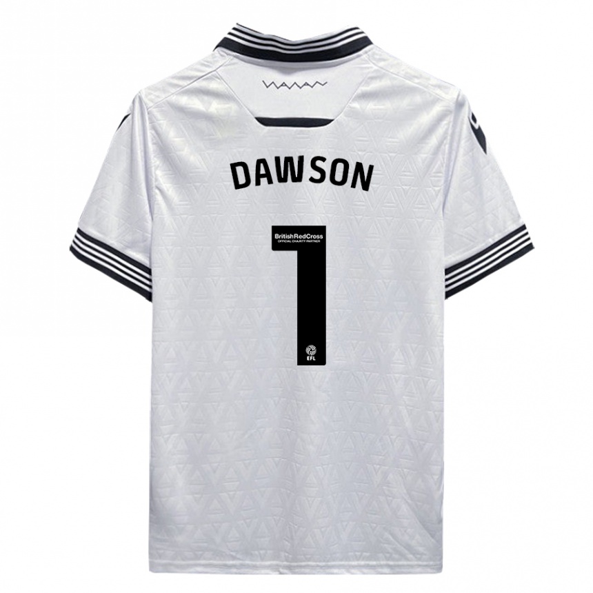 Hombre Fútbol Camiseta Cameron Dawson #1 Blanco 2ª Equipación 2023/24