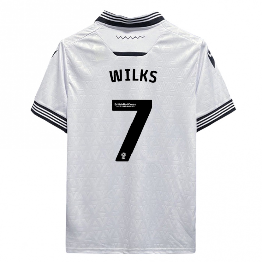 Hombre Fútbol Camiseta Mallik Wilks #7 Blanco 2ª Equipación 2023/24