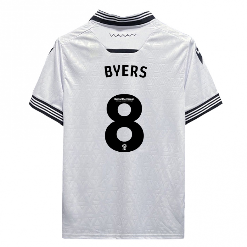 Hombre Fútbol Camiseta George Byers #8 Blanco 2ª Equipación 2023/24