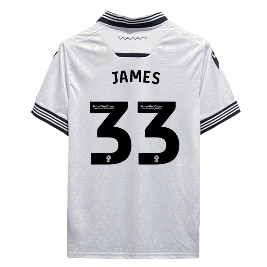 Hombre Fútbol Camiseta Reece James #33 Blanco 2ª Equipación 2023/24