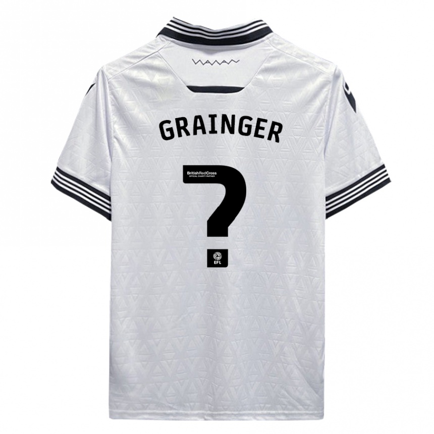 Hombre Fútbol Camiseta William Grainger #0 Blanco 2ª Equipación 2023/24