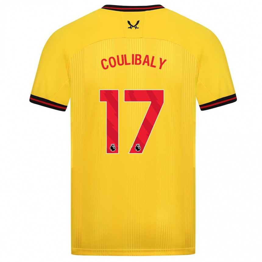 Hombre Fútbol Camiseta Ismaila Coulibaly #17 Amarillo 2ª Equipación 2023/24