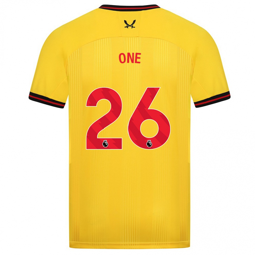 Hombre Fútbol Camiseta Ryan Oné #26 Amarillo 2ª Equipación 2023/24