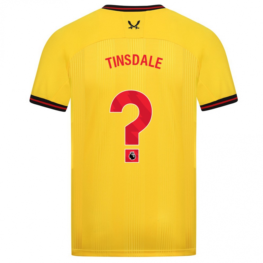 Hombre Fútbol Camiseta Jay Tinsdale #0 Amarillo 2ª Equipación 2023/24