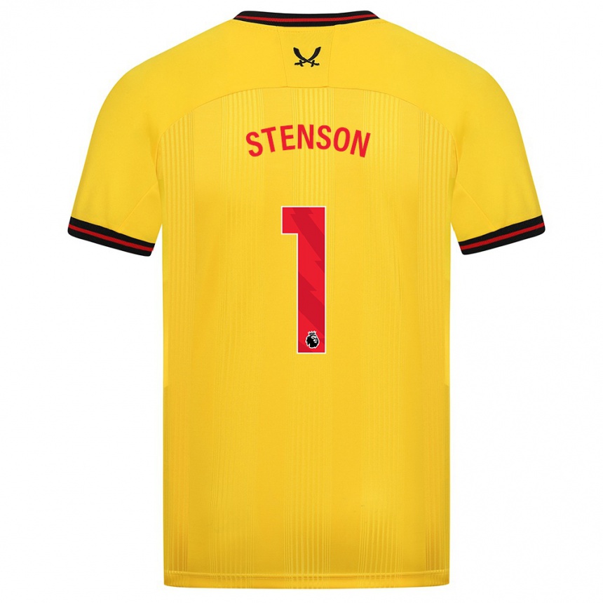 Hombre Fútbol Camiseta Fran Stenson #1 Amarillo 2ª Equipación 2023/24