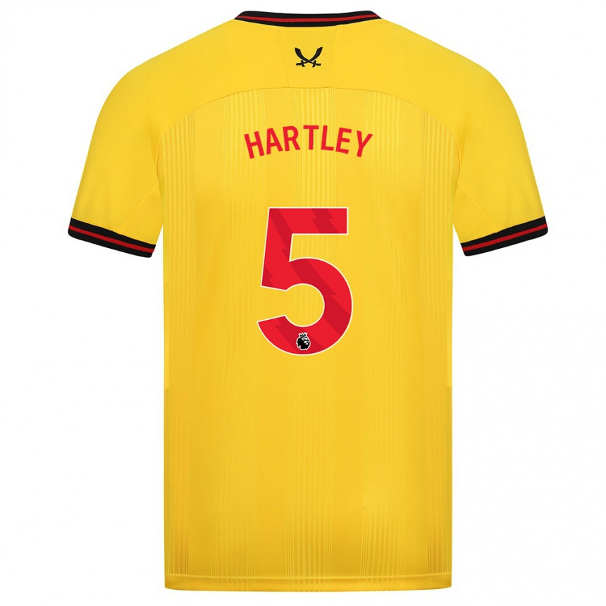 Hombre Fútbol Camiseta Naomi Hartley #5 Amarillo 2ª Equipación 2023/24