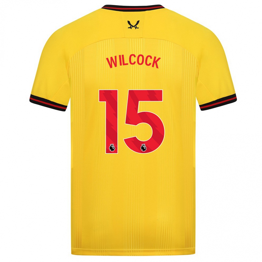 Hombre Fútbol Camiseta Tamara Wilcock #15 Amarillo 2ª Equipación 2023/24