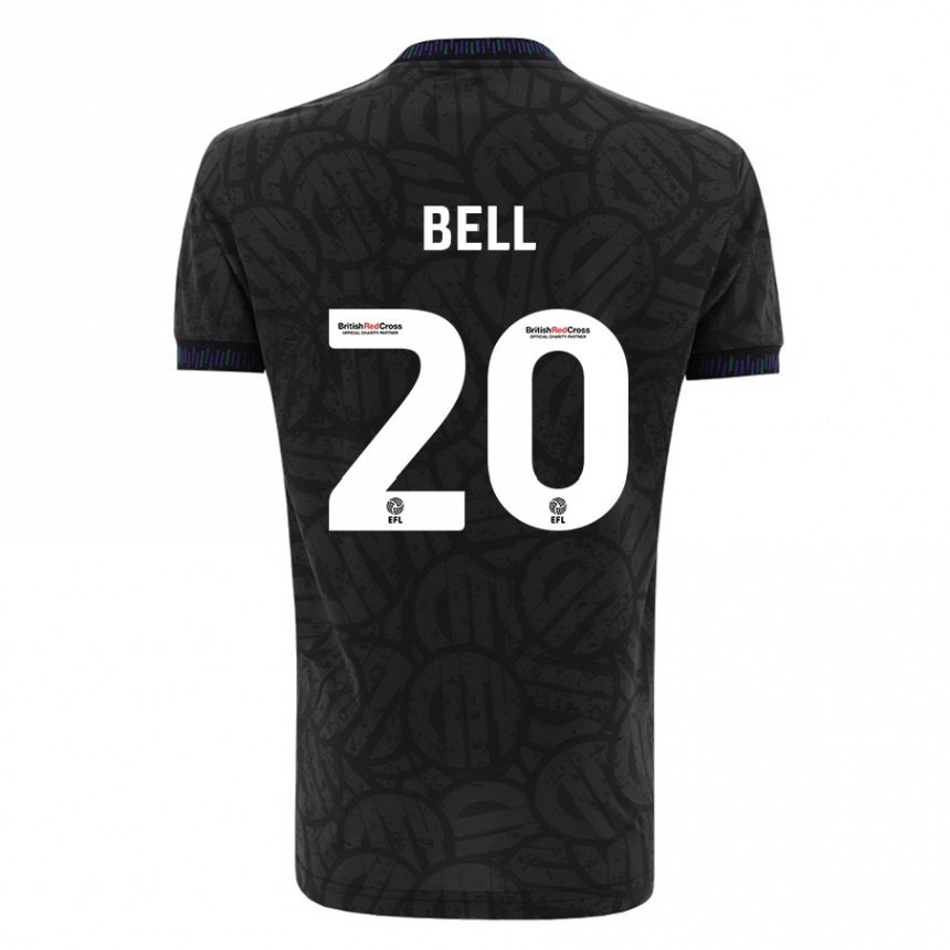 Hombre Fútbol Camiseta Sam Bell #20 Negro 2ª Equipación 2023/24